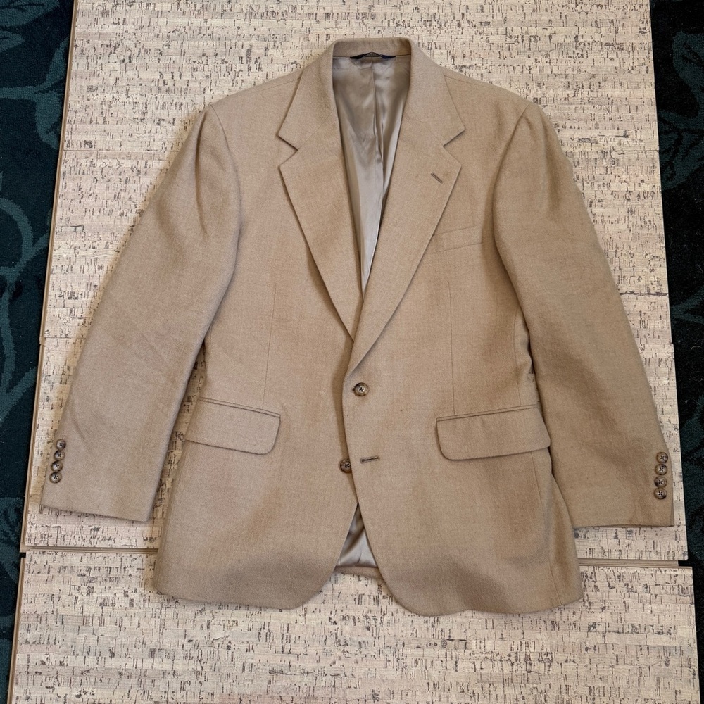 Men's Tan Camel Hair Blazer
